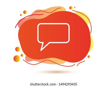 Chat, talk icon vector illustration EPS10. Communication concept