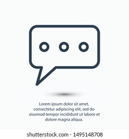 Chat, talk icon vector illustration EPS10. Communication concept