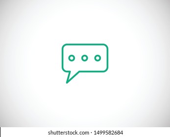Chat, talk icon vector illustration EPS10. Communication concept