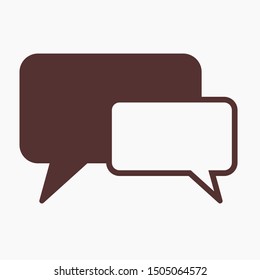 Chat, talk icon vector illustration EPS10. Communication concept