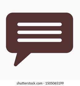 Chat, talk icon vector illustration EPS10. Communication concept