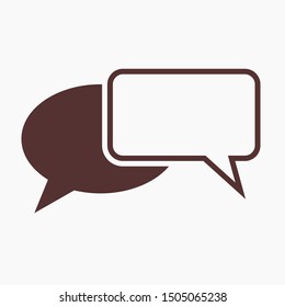 Chat, talk icon vector illustration EPS10. Communication concept