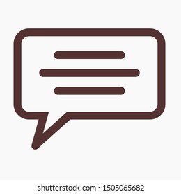 Chat, talk icon vector illustration EPS10. Communication concept