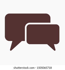 Chat, talk icon vector illustration EPS10. Communication concept