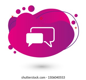 Chat, talk icon vector illustration EPS10. Communication concept