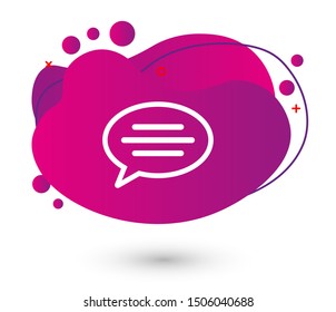 Chat, talk icon vector illustration EPS10. Communication concept