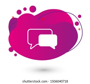 Chat, talk icon vector illustration EPS10. Communication concept