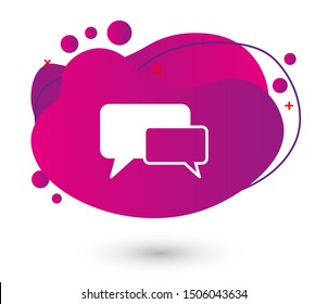 Chat, talk icon vector illustration EPS10. Communication concept