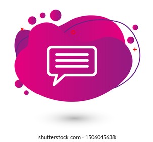 Chat, talk icon vector illustration EPS10. Communication concept
