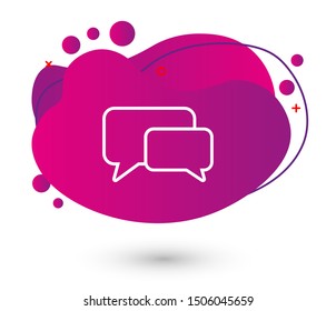 Chat, talk icon vector illustration EPS10. Communication concept