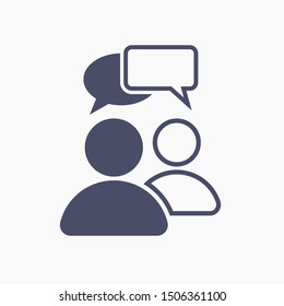 Chat, talk icon vector illustration EPS10. Communication concept