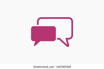 Chat, talk icon vector illustration EPS10. Communication concept