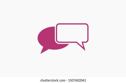 Chat, talk icon vector illustration EPS10. Communication concept