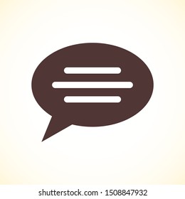 Chat, talk icon vector illustration EPS10. Communication concept