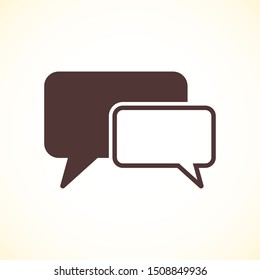 Chat, talk icon vector illustration EPS10. Communication concept