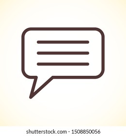 Chat, talk icon vector illustration EPS10. Communication concept