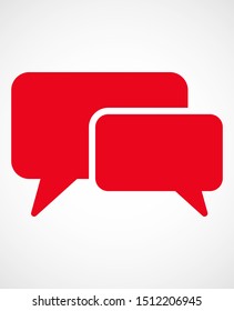 Chat, talk icon vector illustration EPS10. Communication concept