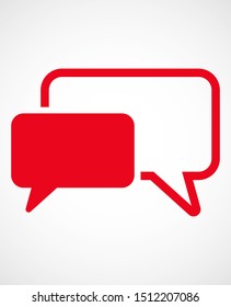 Chat, talk icon vector illustration EPS10. Communication concept