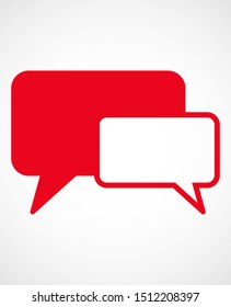 Chat, talk icon vector illustration EPS10. Communication concept