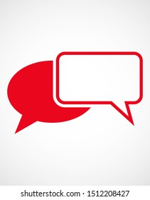 Chat, talk icon vector illustration EPS10. Communication concept