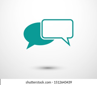 Chat, talk icon vector illustration EPS10. Communication concept