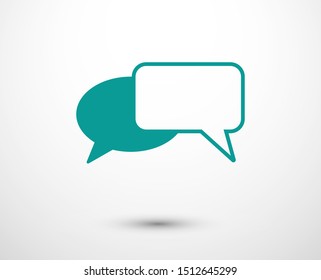 Chat, talk icon vector illustration EPS10. Communication concept