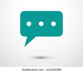 Chat, talk icon vector illustration EPS10. Communication concept