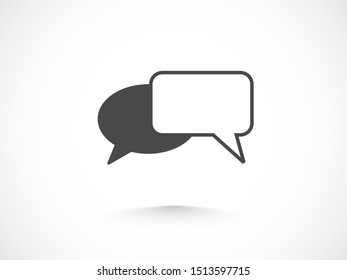 Chat, talk icon vector illustration EPS10. Communication concept