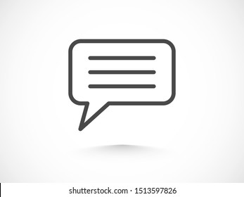 Chat, talk icon vector illustration EPS10. Communication concept