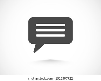 Chat, icono de charla ilustración vectorial EPS10. Concepto de comunicación