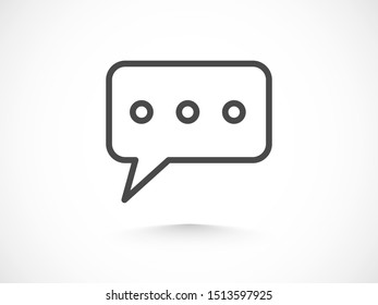 Chat, talk icon vector illustration EPS10. Communication concept