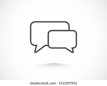 Chat, talk icon vector illustration EPS10. Communication concept