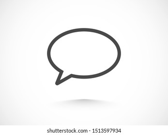 Chat, talk icon vector illustration EPS10. Communication concept