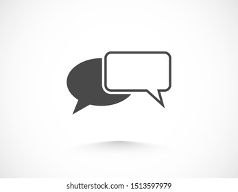 Chat, talk icon vector illustration EPS10. Communication concept