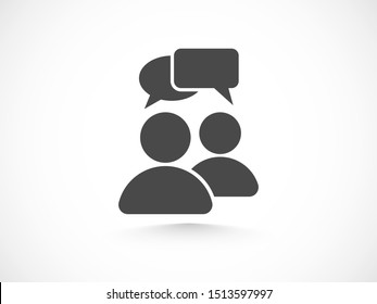 Chat, talk icon vector illustration EPS10. Communication concept