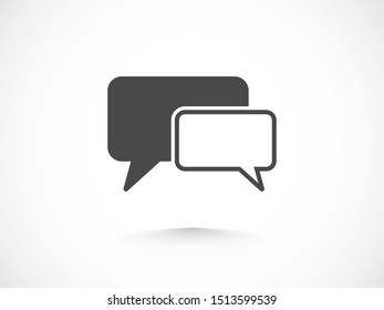 Chat, talk icon vector illustration EPS10. Communication concept