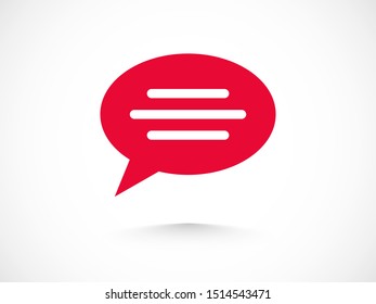 Chat, talk icon vector illustration EPS10. Communication concept