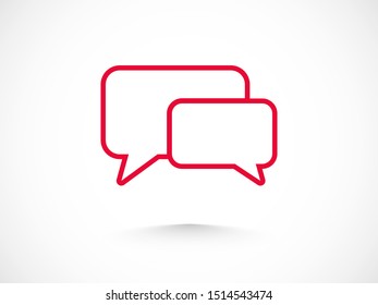 Chat, talk icon vector illustration EPS10. Communication concept