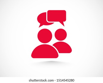 Chat, talk icon vector illustration EPS10. Communication concept