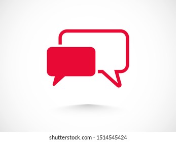 Chat, talk icon vector illustration EPS10. Communication concept