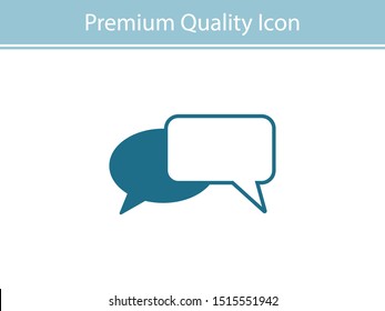 Chat, talk icon vector illustration EPS10. Communication concept