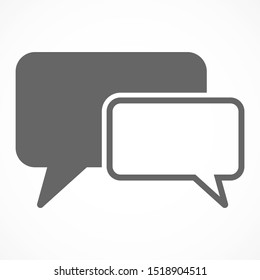 Chat, talk icon vector illustration EPS10. Communication concept
