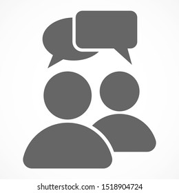 Chat, talk icon vector illustration EPS10. Communication concept