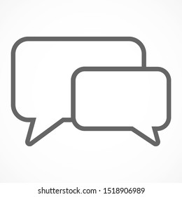 Chat, talk icon vector illustration EPS10. Communication concept