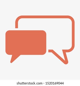 Chat, talk icon vector illustration EPS10. Communication concept