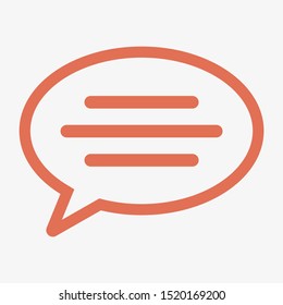 Chat, talk icon vector illustration EPS10. Communication concept