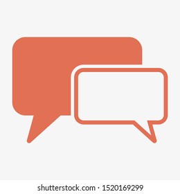 Chat, talk icon vector illustration EPS10. Communication concept
