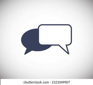 Chat, talk icon vector illustration EPS10. Communication concept