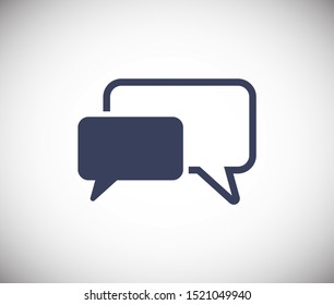 Chat, talk icon vector illustration EPS10. Communication concept