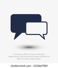 Chat, talk icon vector illustration EPS10. Communication concept